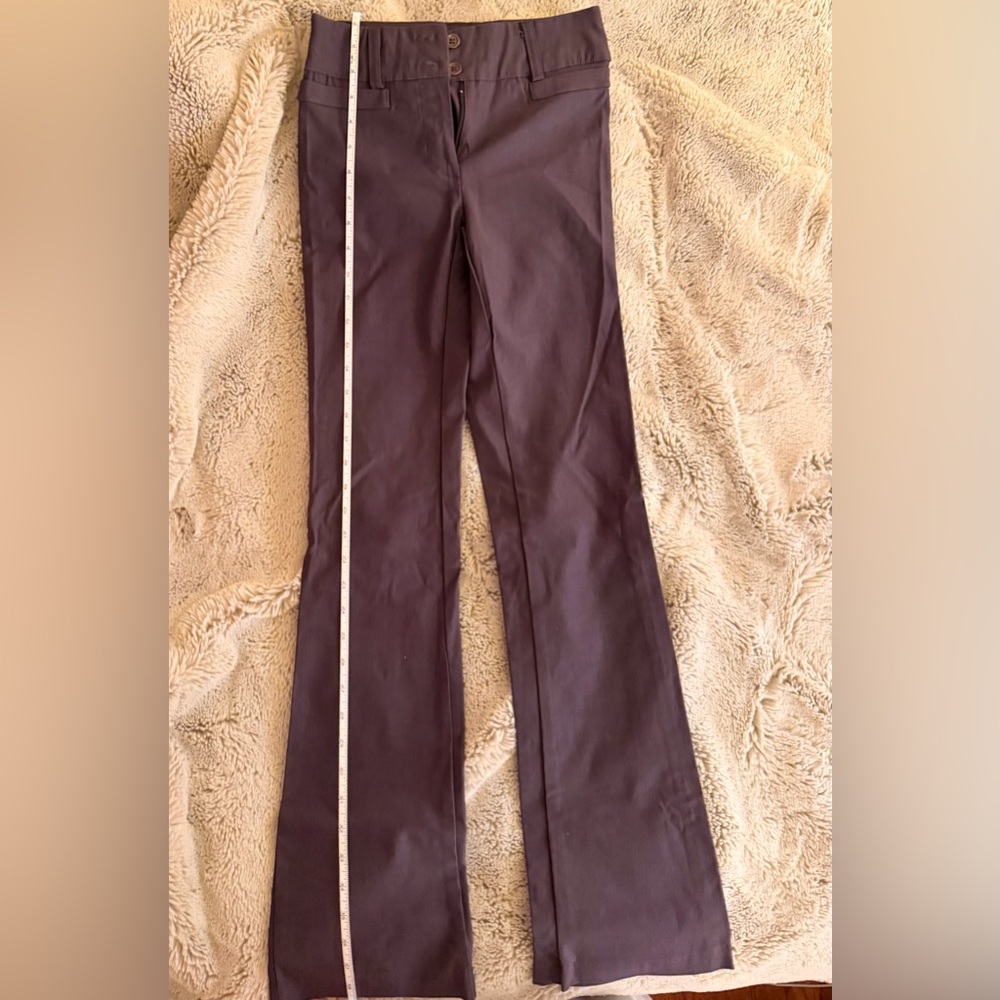 First Love Rayon Blend Dark Gray Trousers